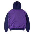 Human Applique Zip Hoodie - Purple