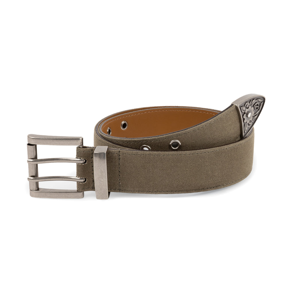 Waxed Canvas Belt - Brown/Olive