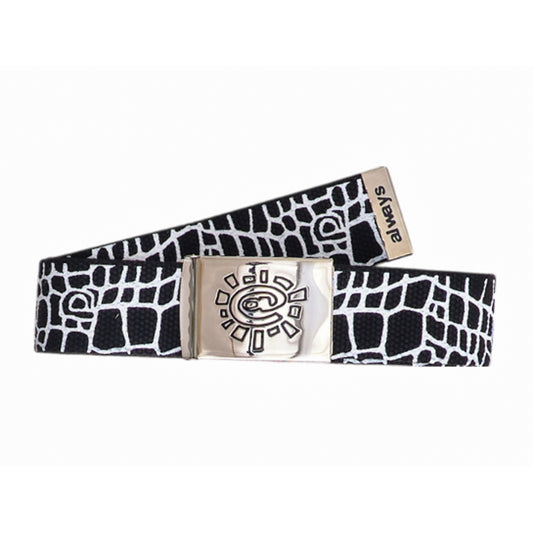 @Sun Skate Belt - Croc Black