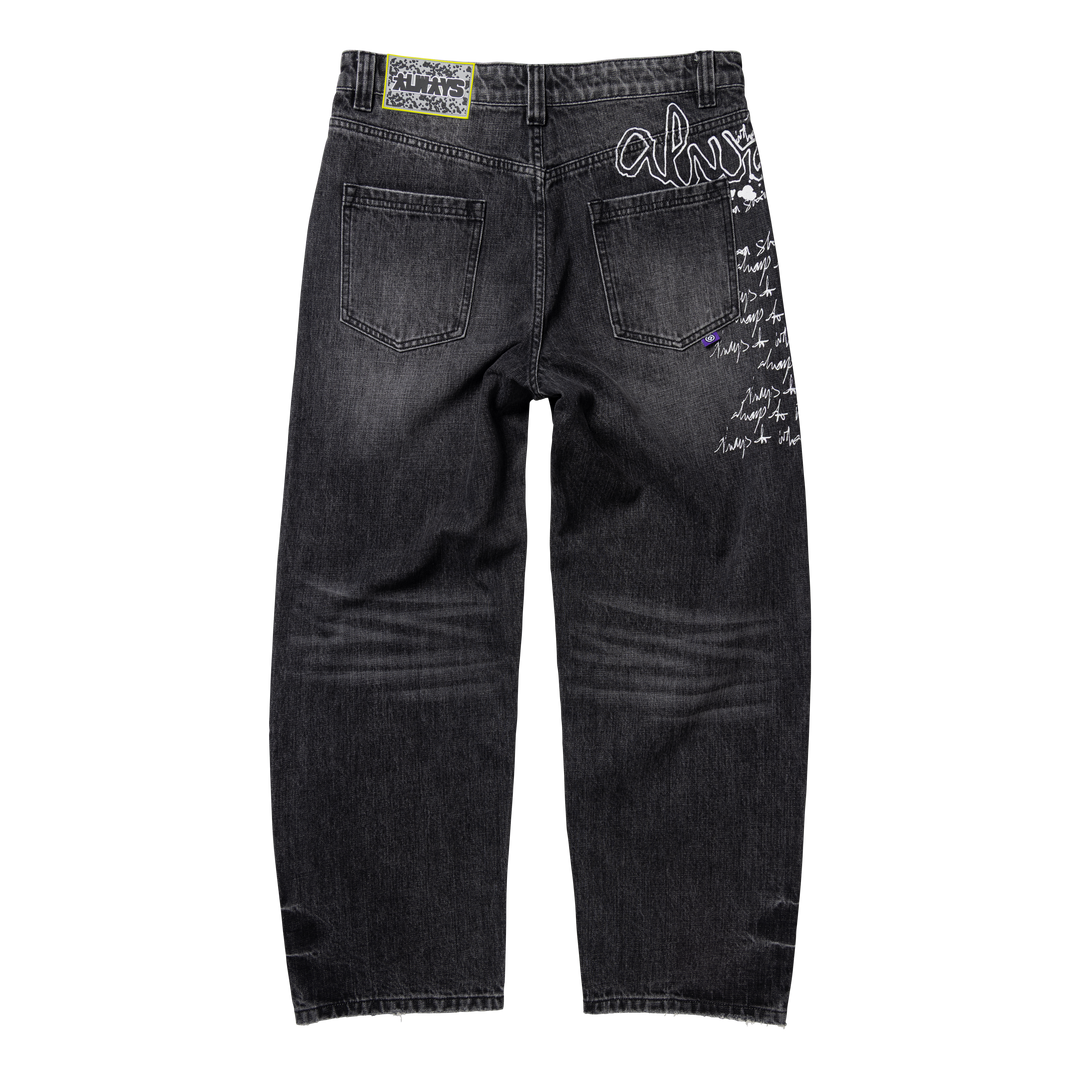 Waze Jeans - Washed Black