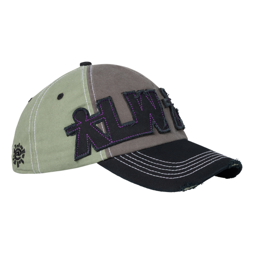 5 Panel Human Logo Cap - Sage / Grey / Black