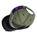 5 Panel Human Logo Cap - Sage / Grey / Black