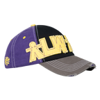 5 Panel Human Logo Cap - Purple / Black / Yellow
