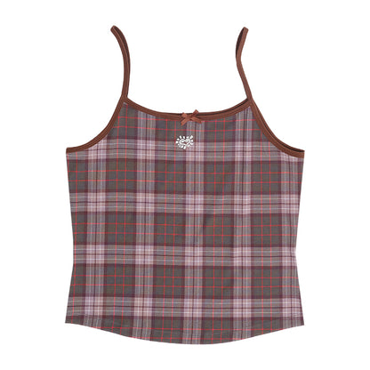 He@rt Logo Cami Top - Plaid