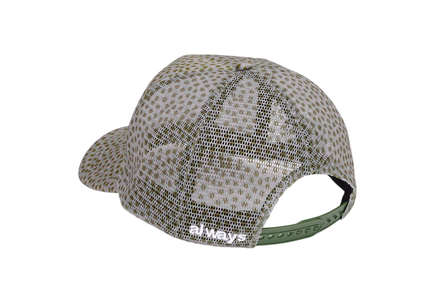 Coral Pattern Trucker Cap - Green