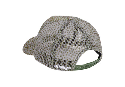 Coral Pattern Trucker Cap - Green