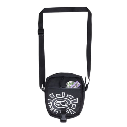 6 Pocket Side Trapper Bag - Black
