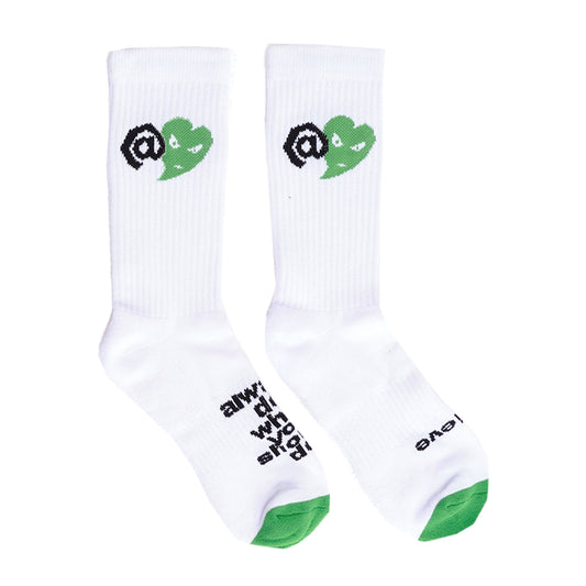 Love is Hard Socks - White