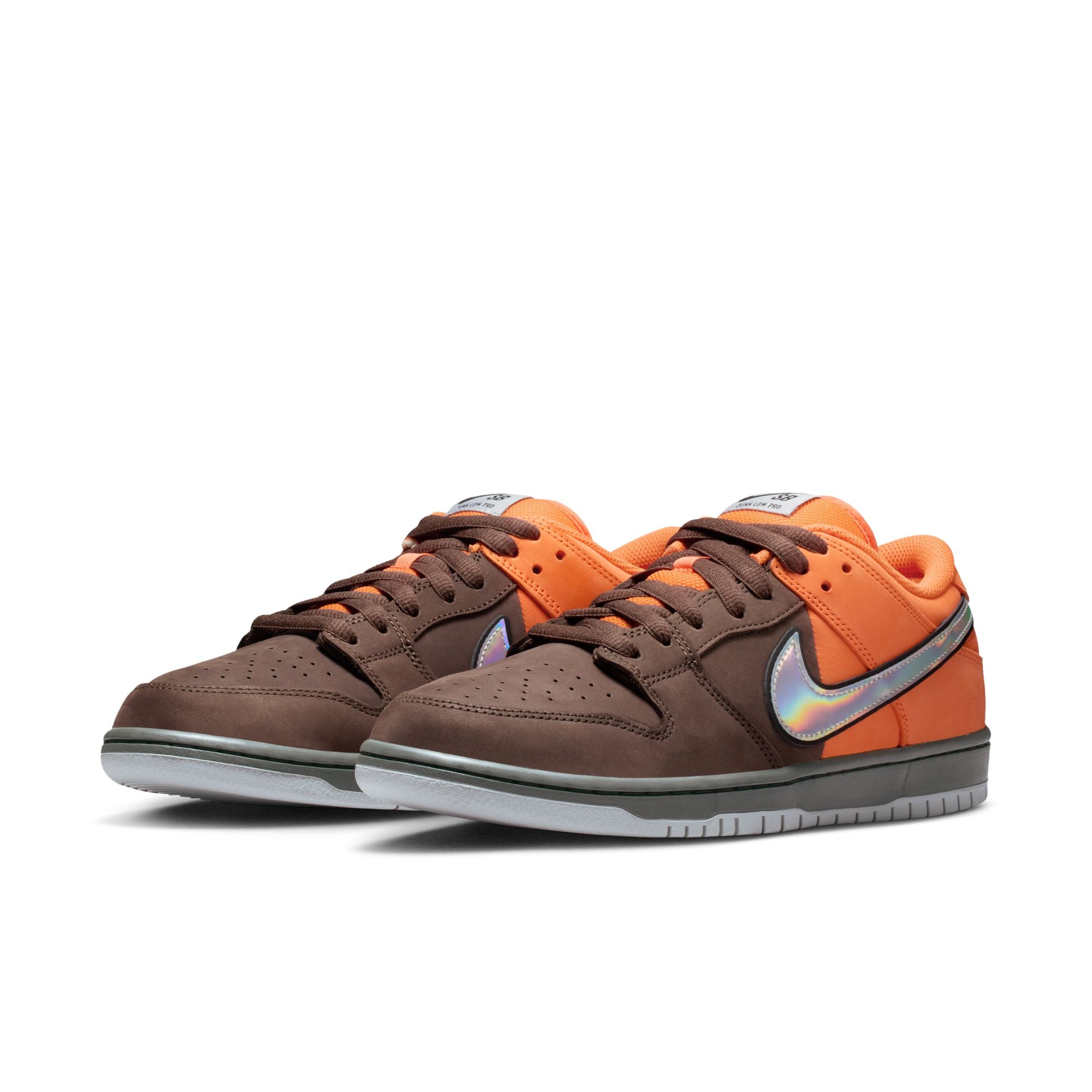 Nike SB Dunk Low SF Muni Fast Pass Shoes - Safety Orange / Brown