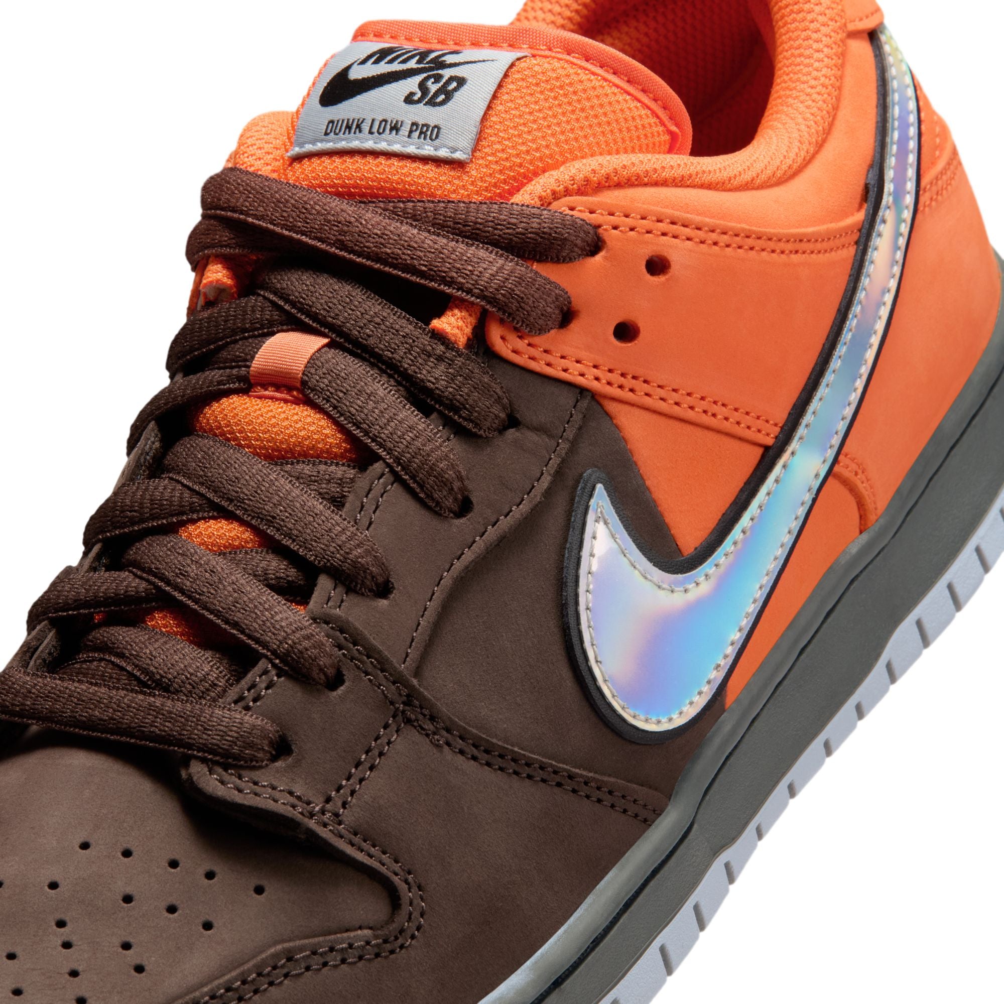 Nike SB Dunk Low SF Muni Fast Pass Shoes - Safety Orange / Brown