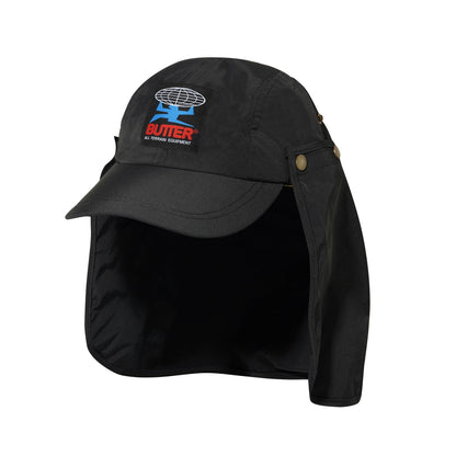 All Terrain 4 Panel Flap Cap - Black