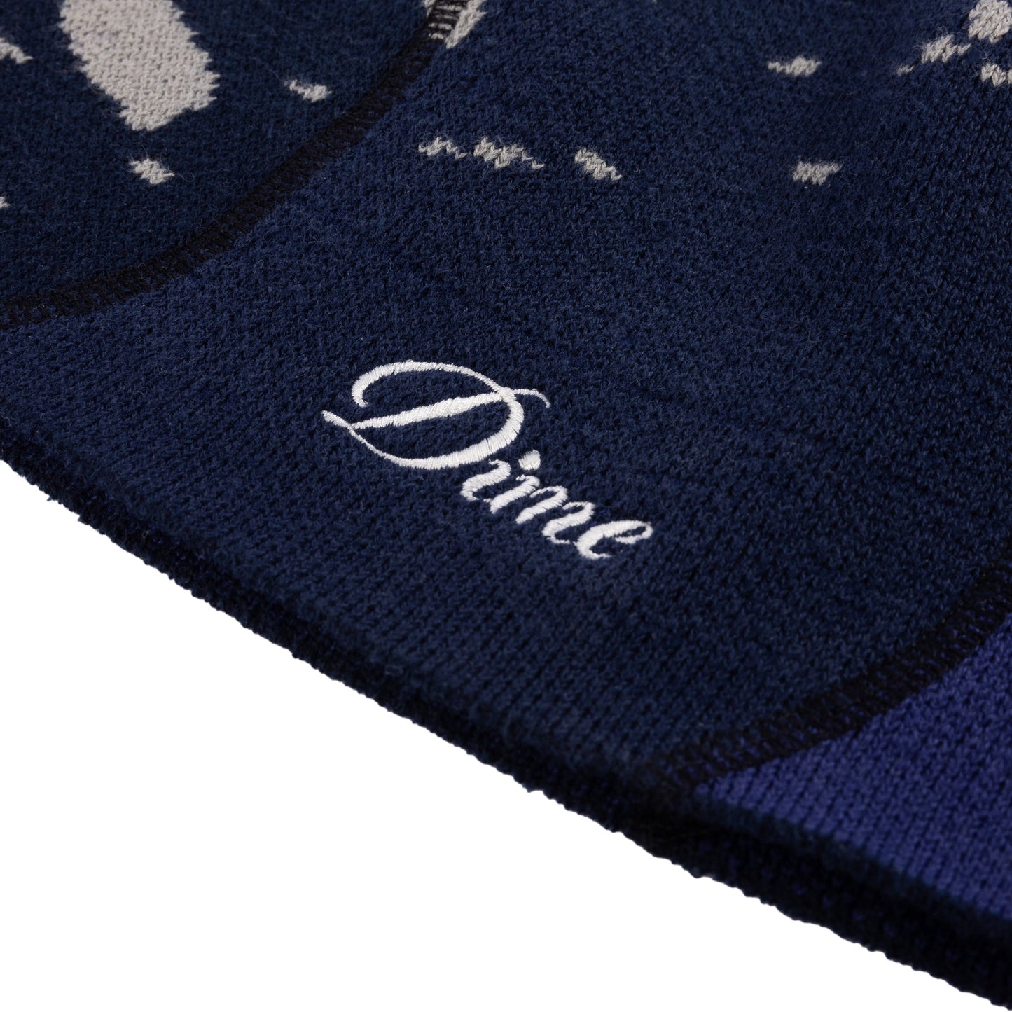 Reverse Stitch Skully Beanie - Navy