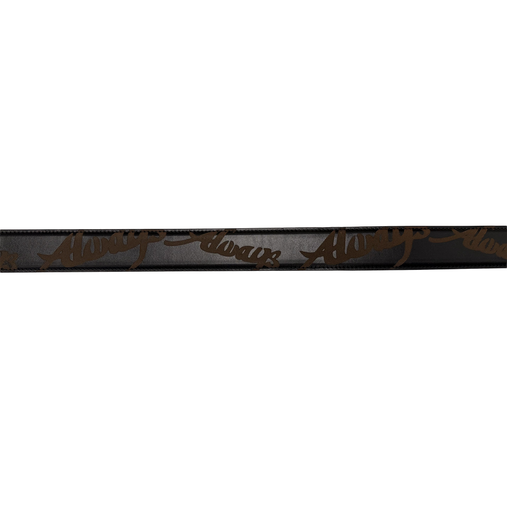 Lazerprint Cowhide Belt - Black / Green