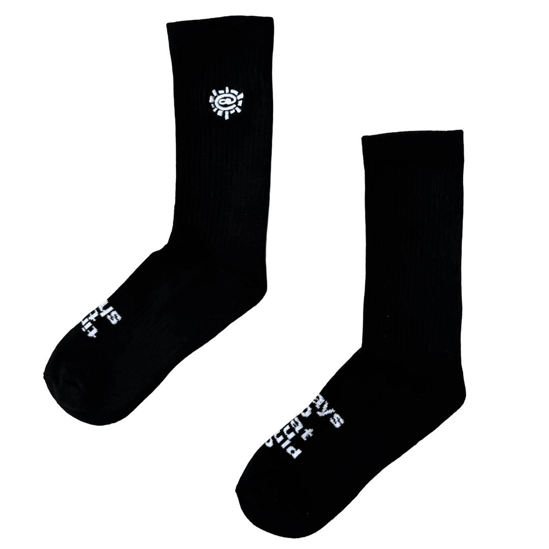 Mini Embroidery @Sun Socks - Black