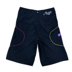 A.I Wrapped Boardshorts - Black / Yellow / Fuchsia