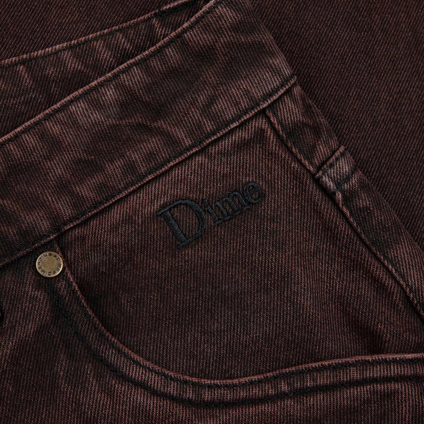 Classic Baggy Denim Pants - Sandblasted Copper