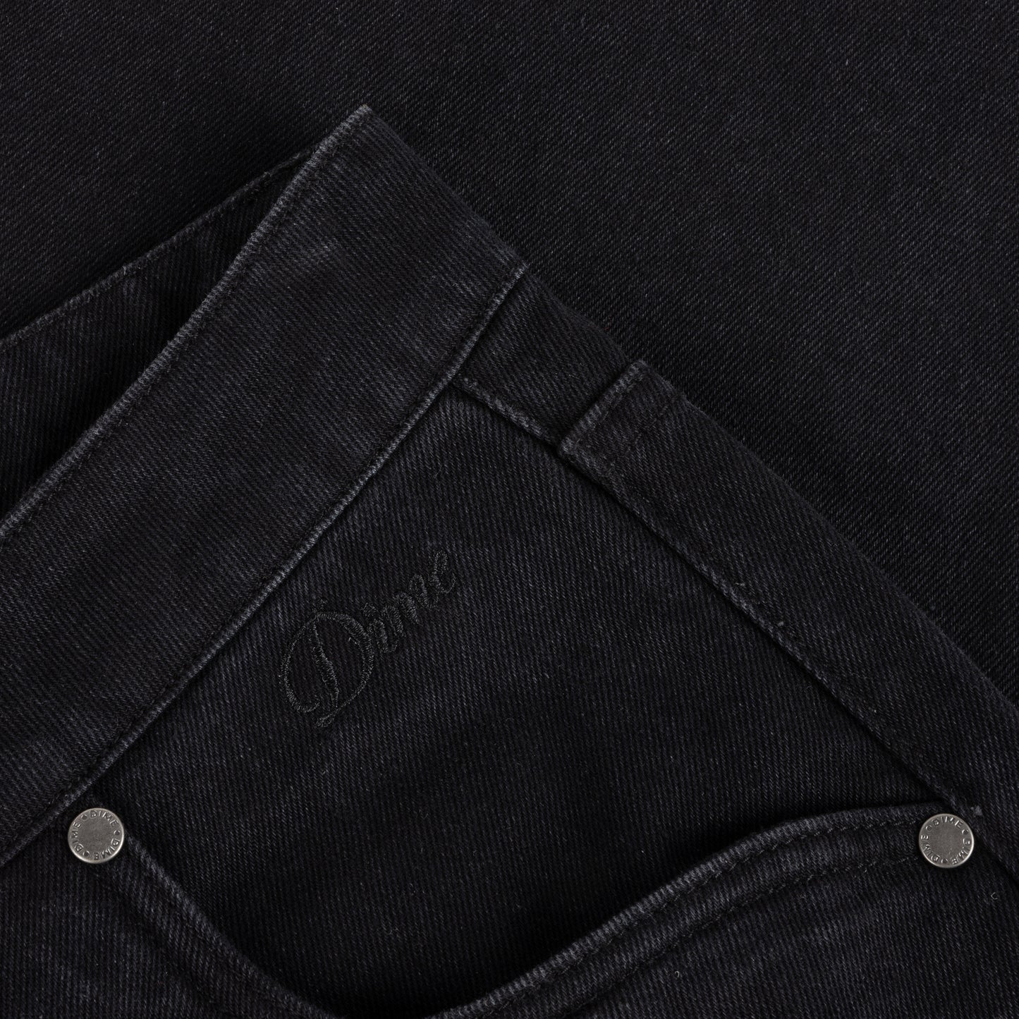 Baggy Denim Pants - Black