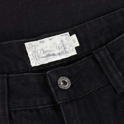 Baggy Denim Pants - Black