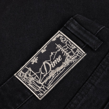 Baggy Denim Pants - Black