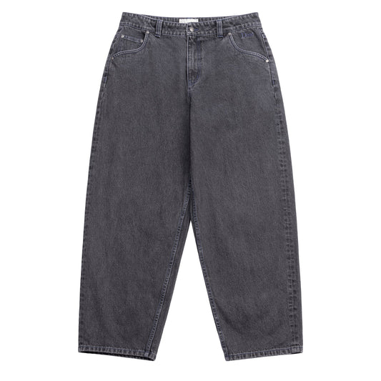 Classic Baggy Denim Pants - Faded Black