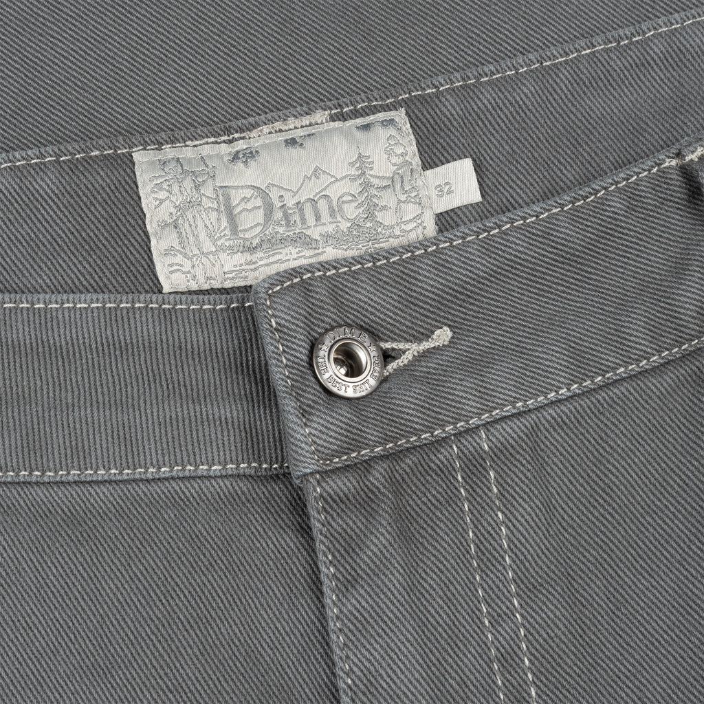 Classic Baggy Denim Pants - Dark Grey