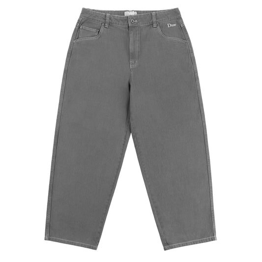 Classic Baggy Denim Pants - Dark Grey