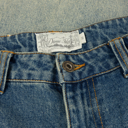 Classic Baggy Denim Pants - Dipped Sandblasted Indigo