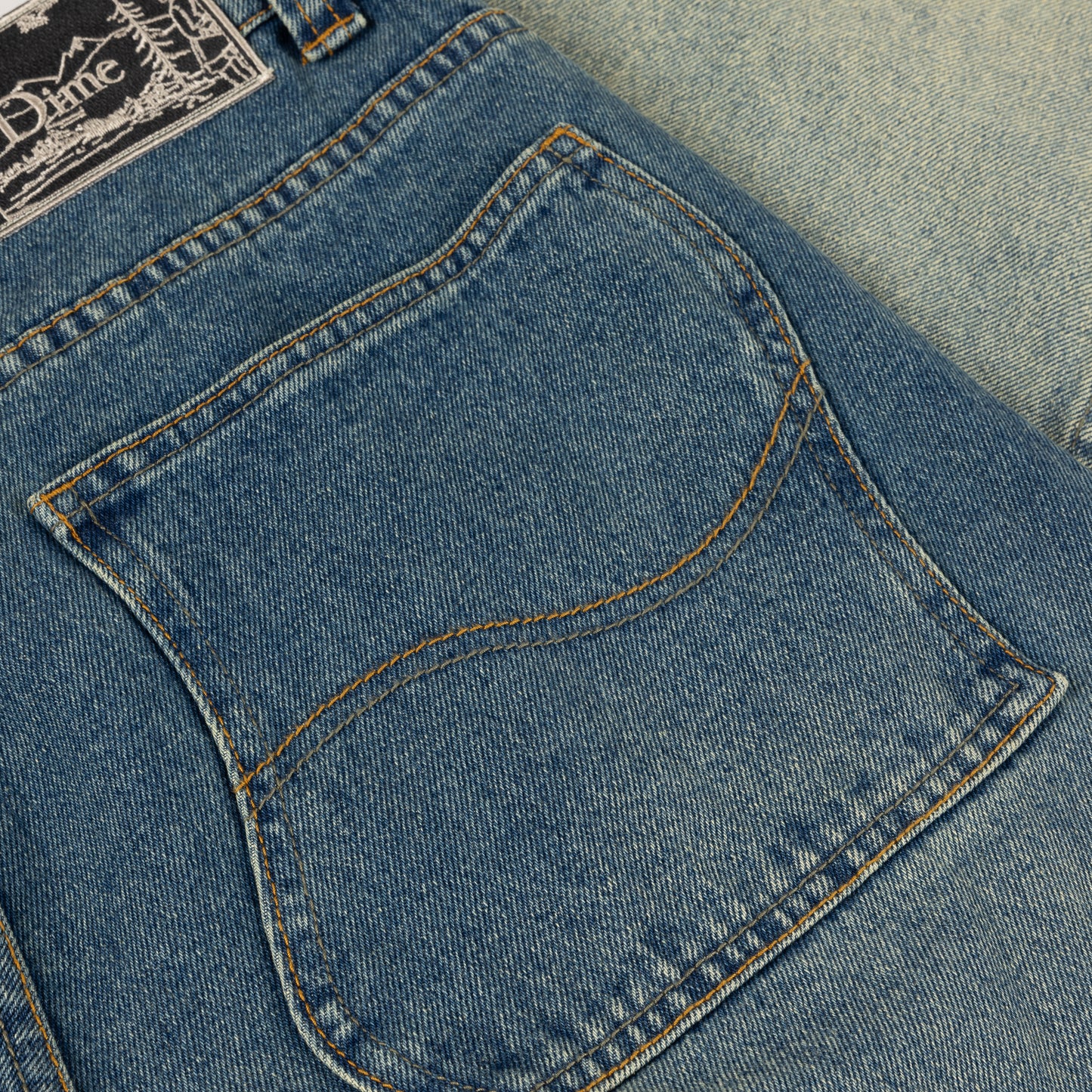 Classic Baggy Denim Pants - Dipped Sandblasted Indigo