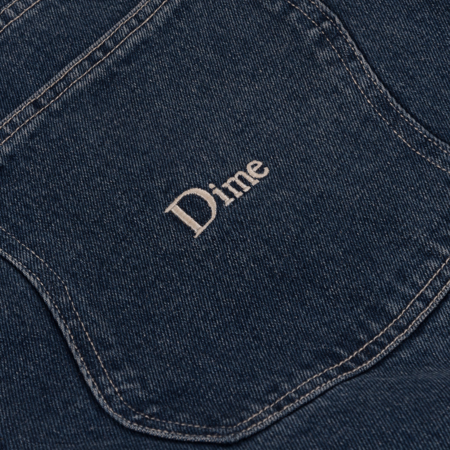 Baggy Denim Pants - Stone Washed