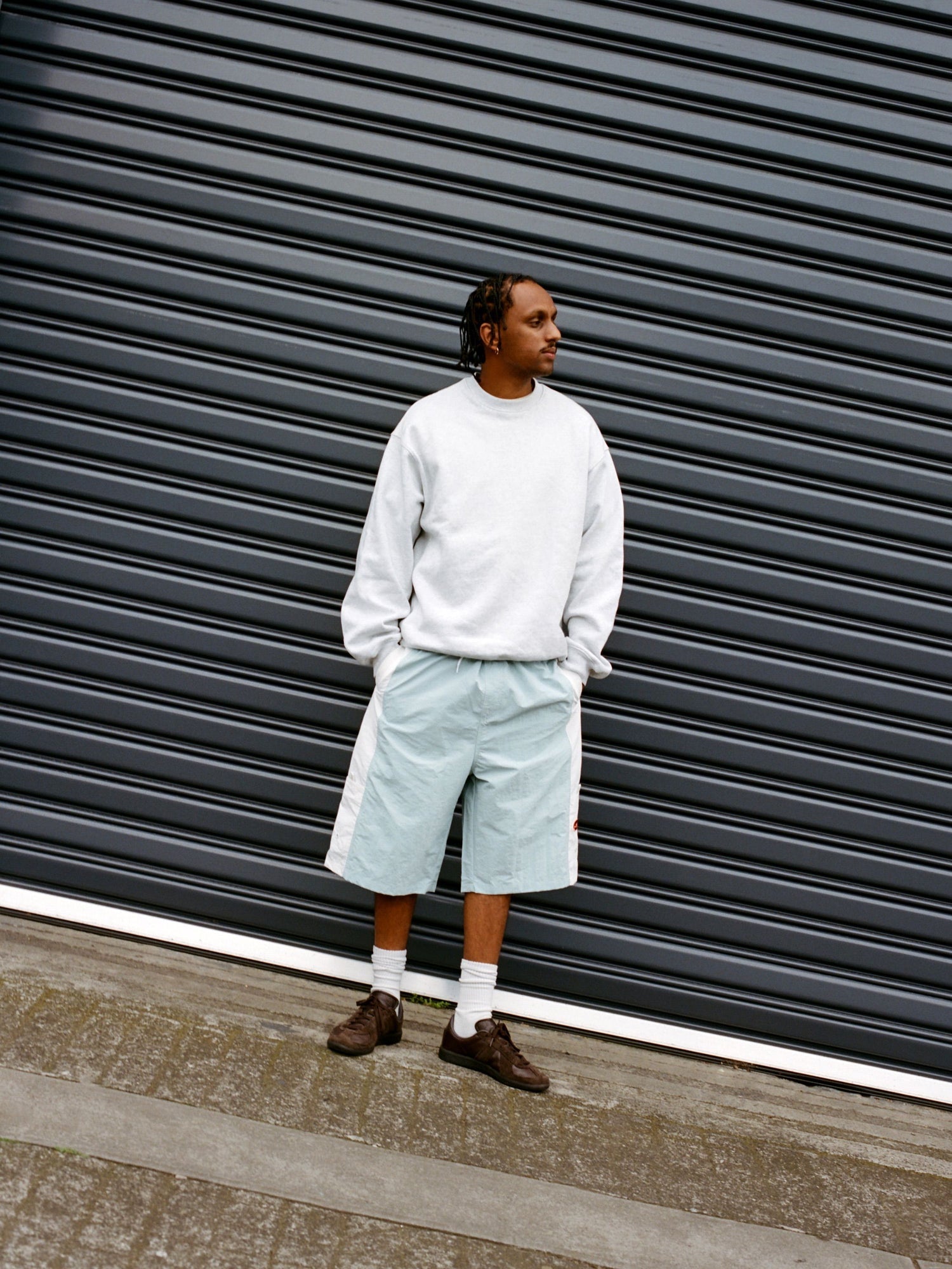 Abseil Boardshorts - Sky / White