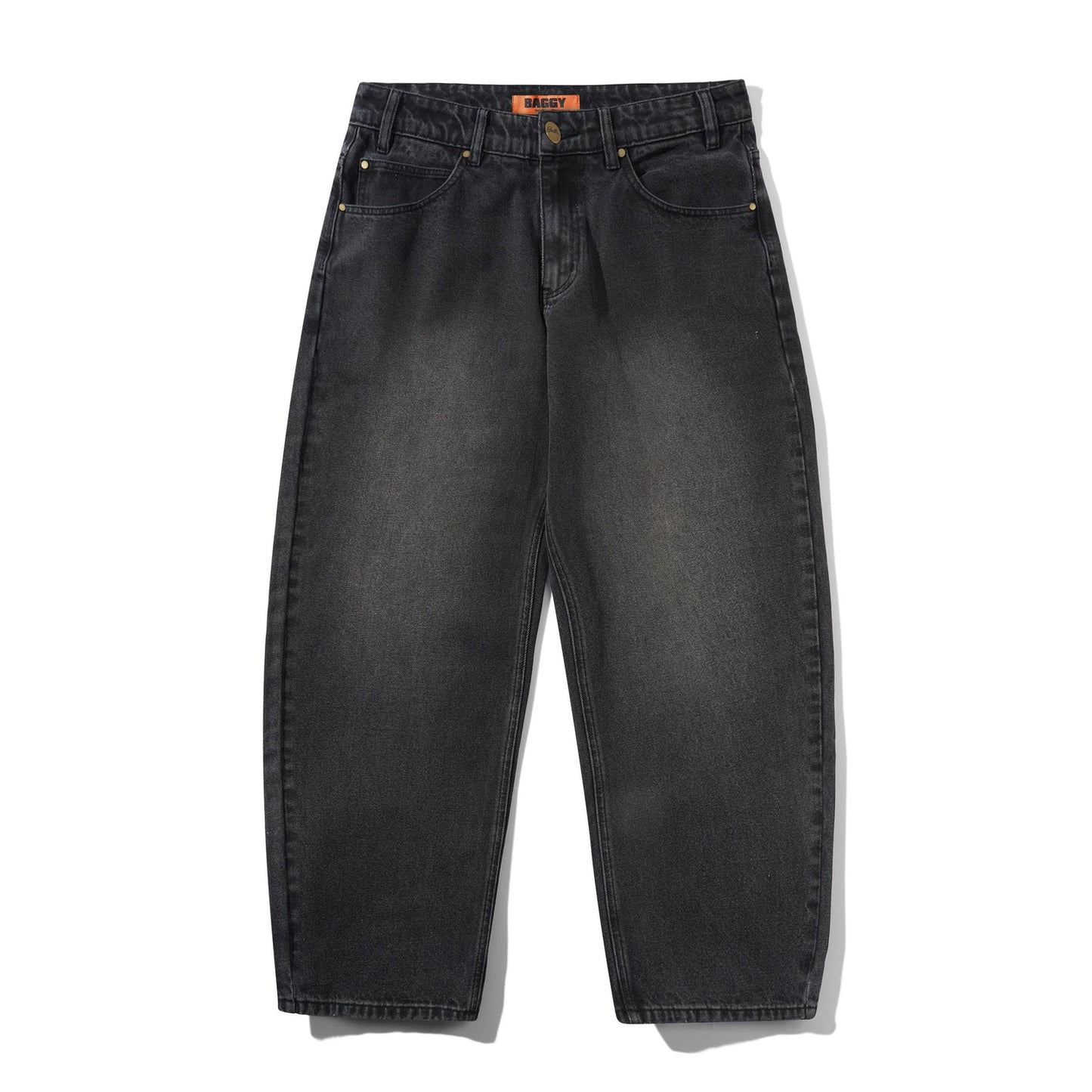 Baggy Denim Jeans - Distressed Black