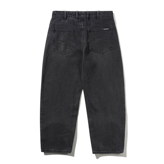 Baggy Denim Jeans - Distressed Black