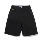Baggy Denim Shorts - Flat Black