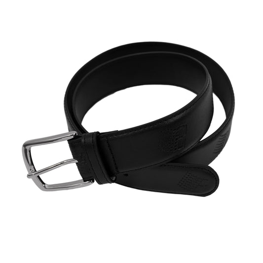 Logo Leather Belt - Black
