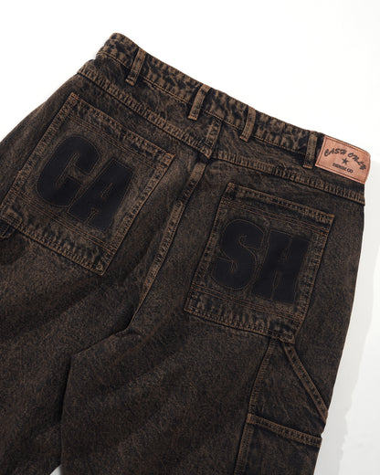 Blockout Denim Jeans - Acid Brown Wash