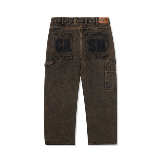 Blockout Denim Jeans - Acid Brown Wash