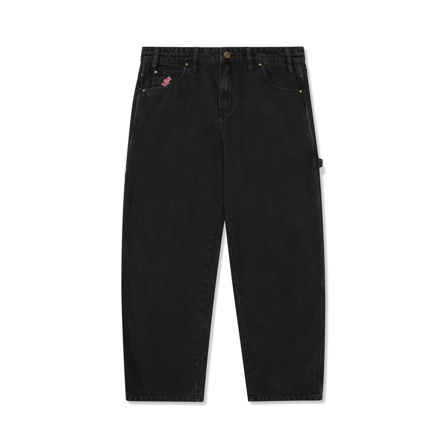 Blockout Denim Jeans - Washed Black