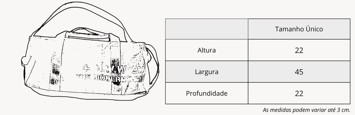Duffle Bag "H.W.W." - Black