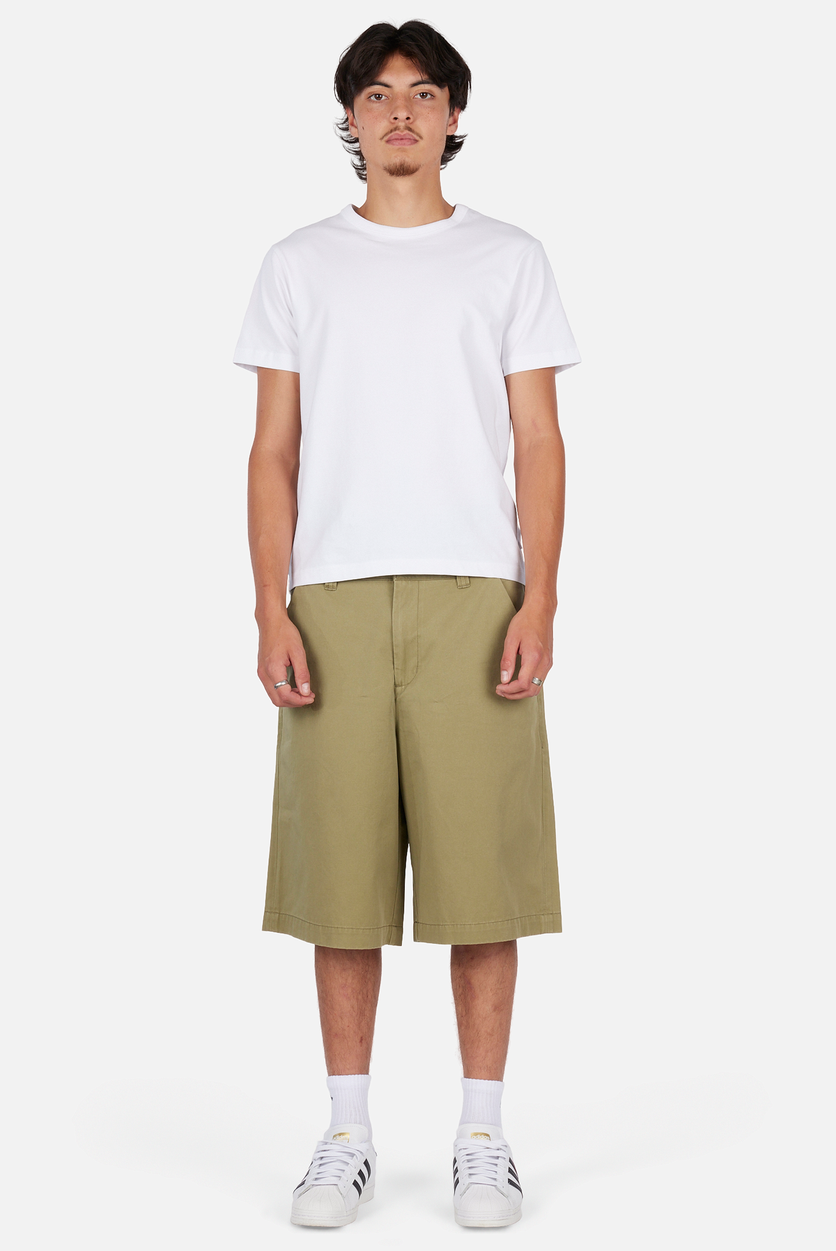 Baggy Chino Shorts - Light Military