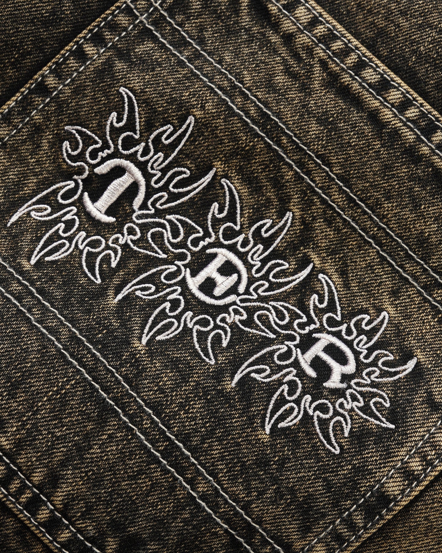 Bronco Denim Shorts - Brown Tint