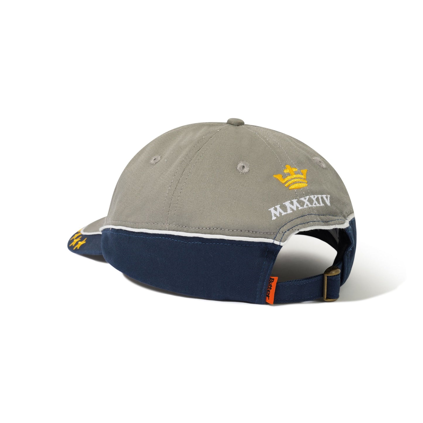 Crown 6 Panel Cap Grey - Navy