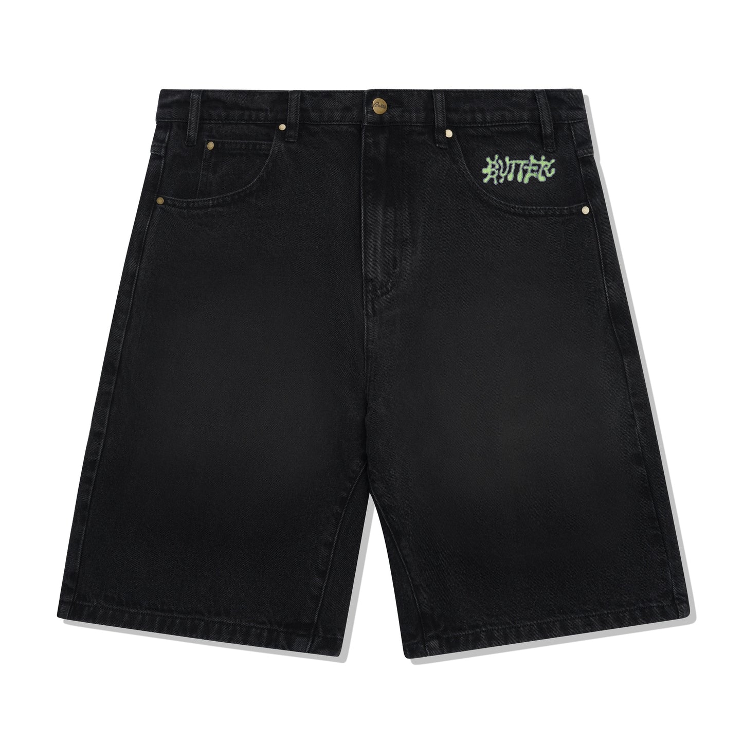 Ink Denim Shorts - Worn Black