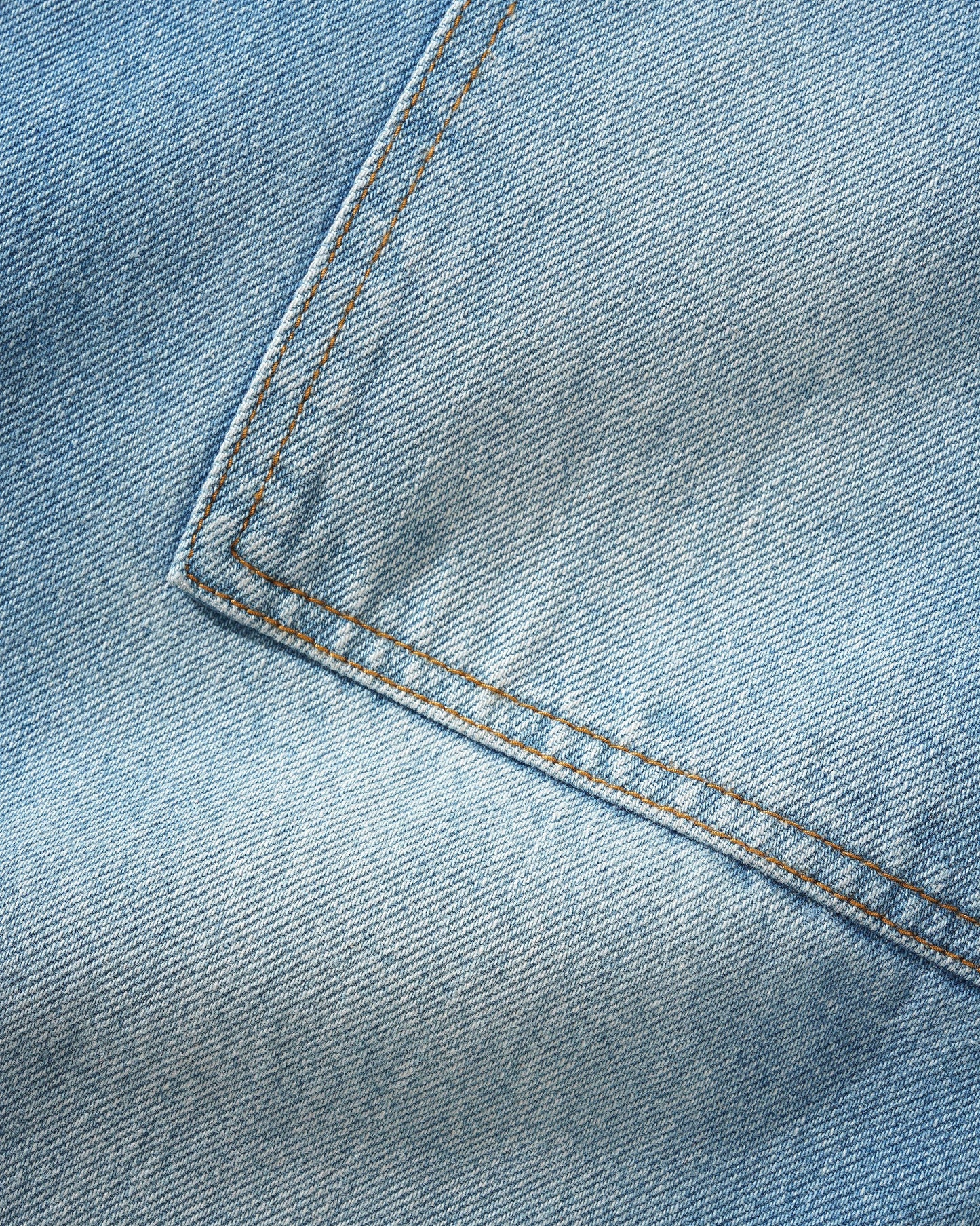 Patch Pocket Denim Jeans - Faded Blue