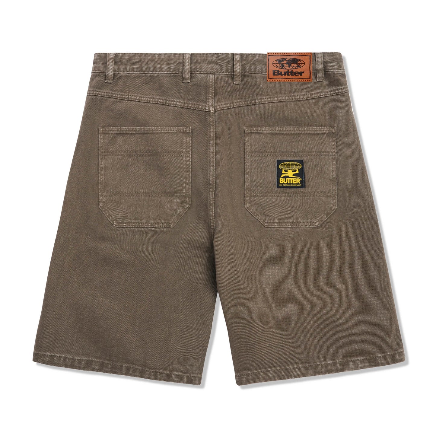 Patch Pocket Denim Shorts - Sandalwood