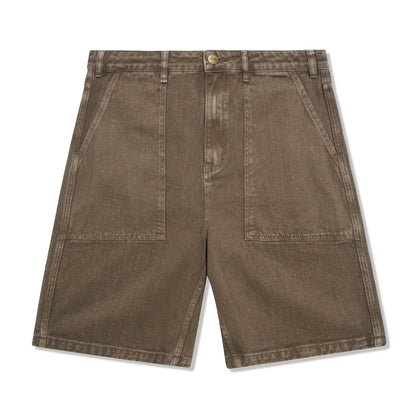 Patch Pocket Denim Shorts - Sandalwood