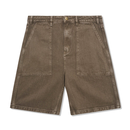 Patch Pocket Denim Shorts - Sandalwood