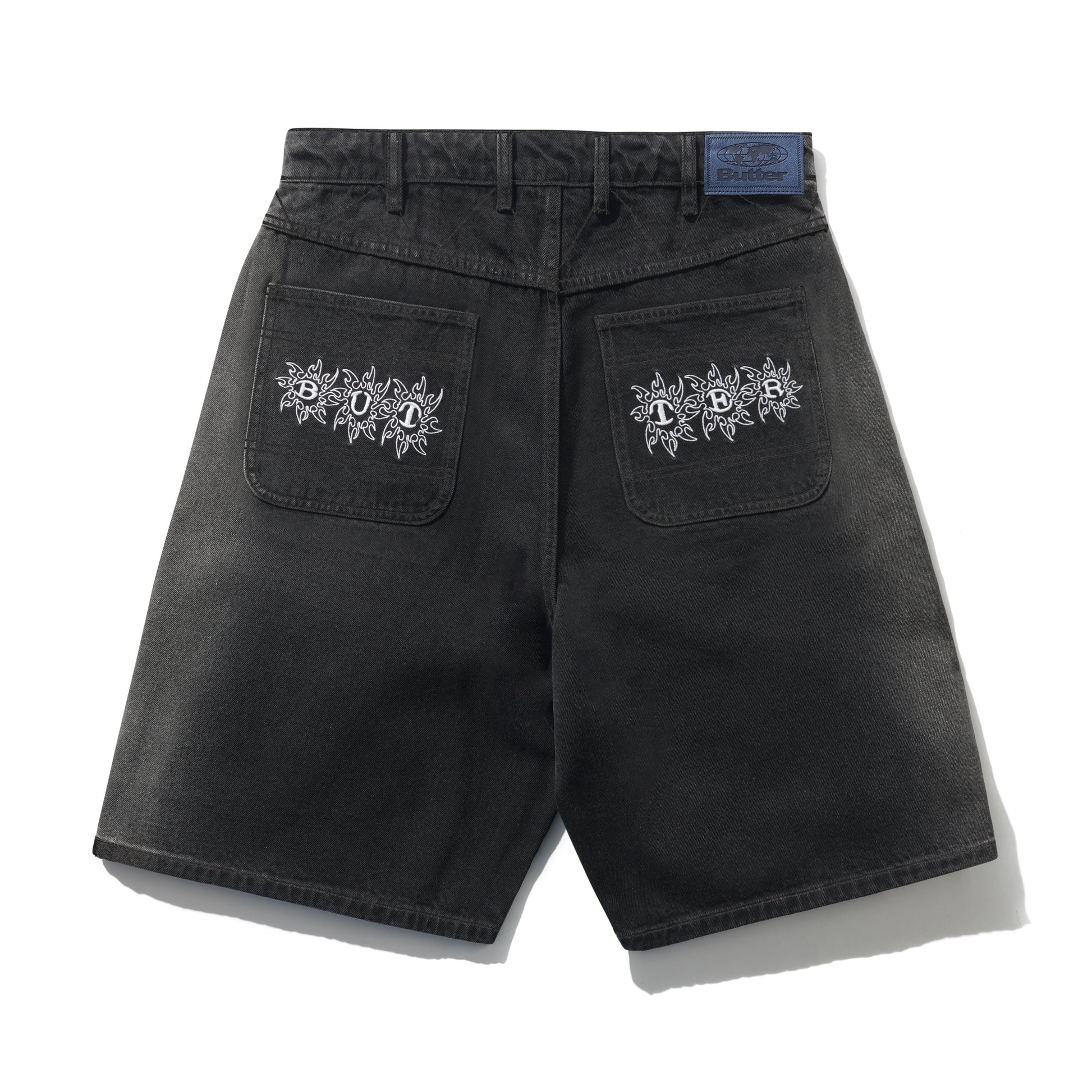 Butter® Bronco Denim Shorts, Washed Blackv