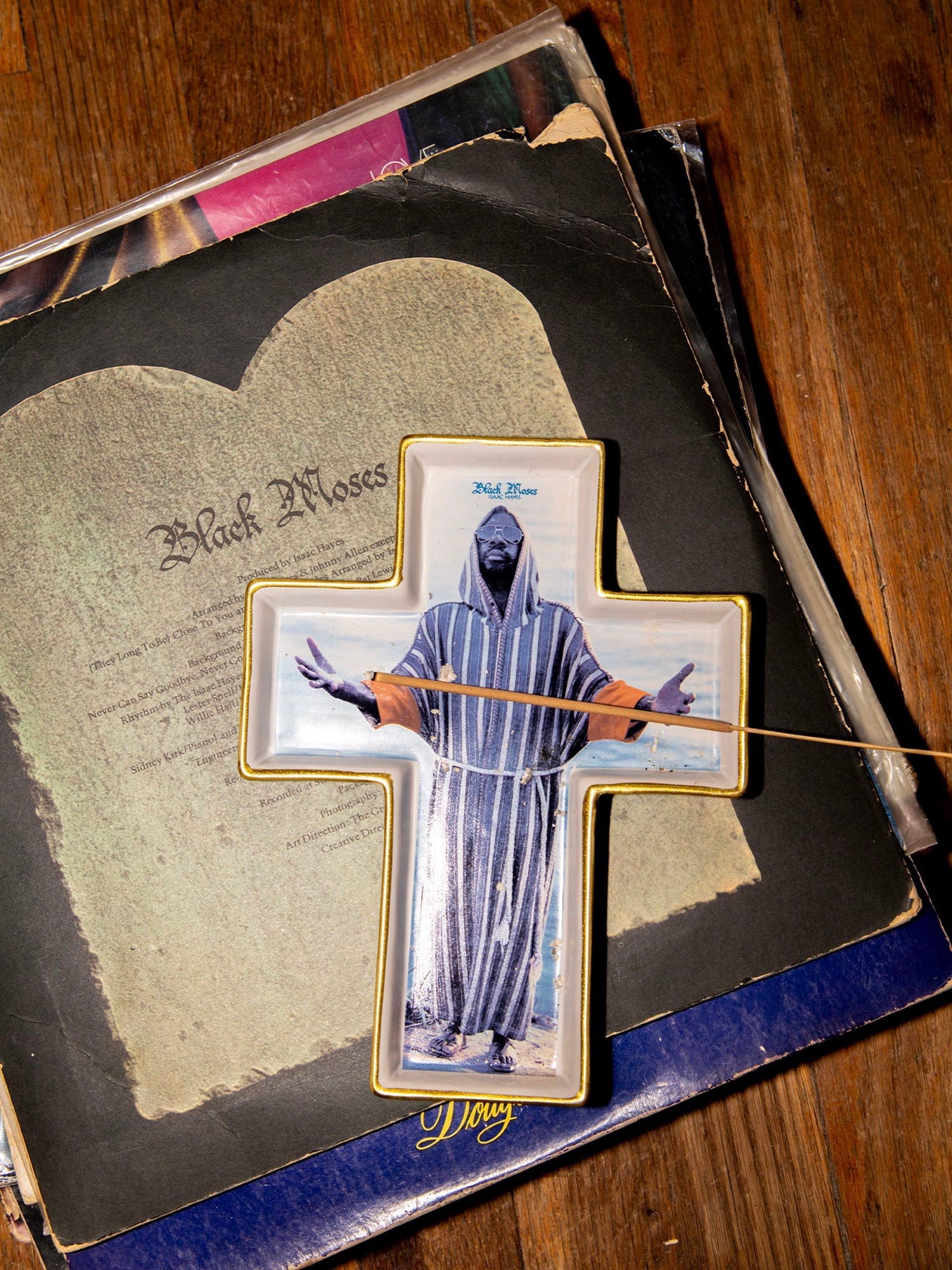 Black Moses Tray - White