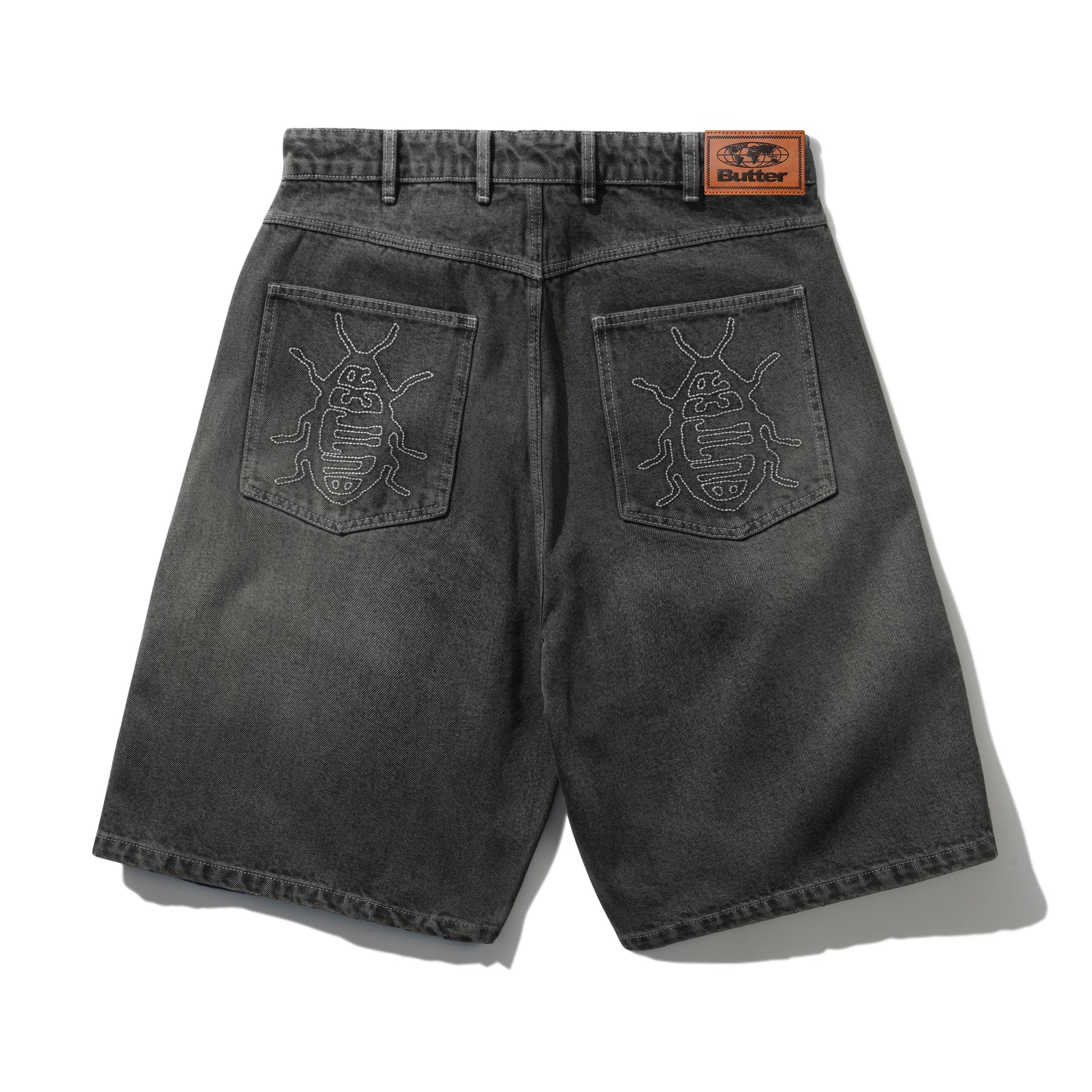 Butter® Roach Denim Shorts, Black Wash