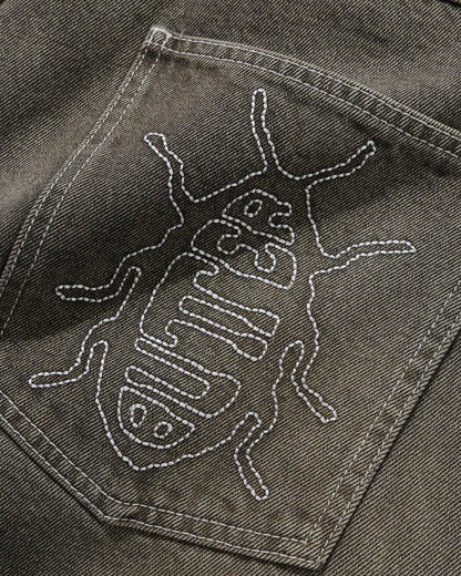 Butter® goods Roach Denim Shorts, Black Wash